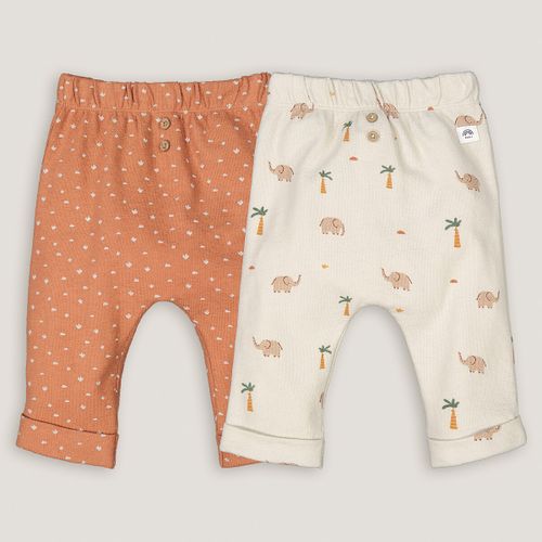 Confezione Da 2 Pantaloni Alla Turca Fantasia Taglie 1 mese - 54 cm - la redoute collections - Modalova