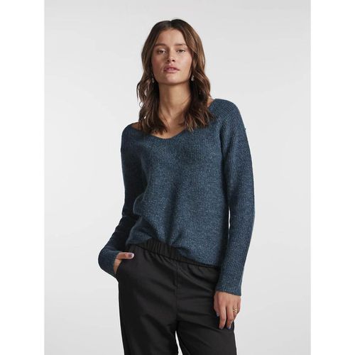 Pull Scollo A V In Maglia Fine Donna Taglie M - pieces - Modalova