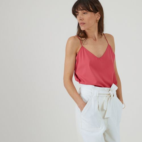 Top scollo a V, spalline sottili - LA REDOUTE COLLECTIONS - Modalova