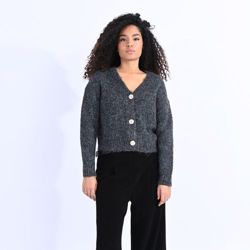 Cardigan con bottoni e scollo a V - LILI SIDONIO - Modalova