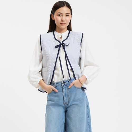 Giacca In Denim Senza Maniche, Reversibile Donna Taglie L - la redoute collections - Modalova