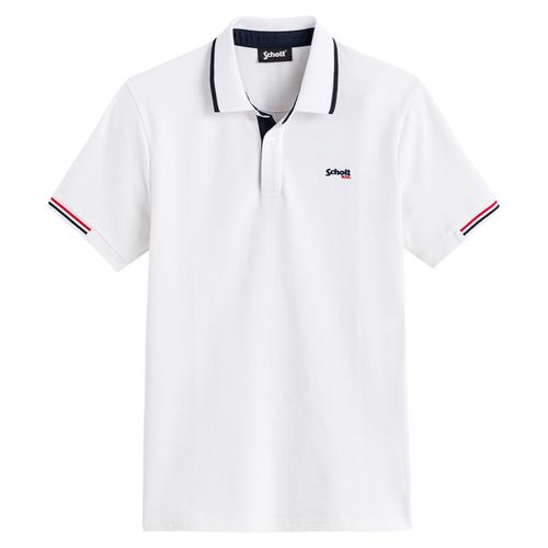 Polo Dritta In Piqué Stretch Di Devon Uomo Taglie XXL - schott - Modalova