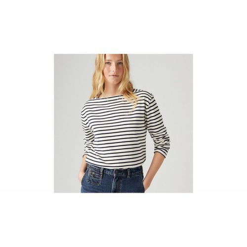 T-shirt Collo Quadrato A Righe Donna Taglie XS - levi's - Modalova