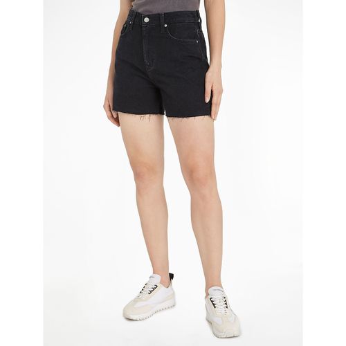 Shorts In Denim Vita Alta Donna Taglie W26 (US) - 40 (IT) - calvin klein jeans - Modalova