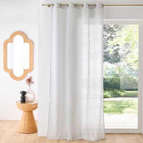 Tenda Con Occhielli, Poliestere E Lino, Aron Taglie 180 x 135 cm - la redoute interieurs - Modalova