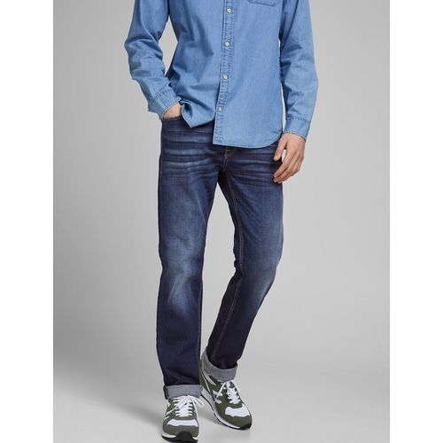 Jeans Dritti Stretch Clarck Uomo Taglie W28 L32 (US) - 42 (IT) - jack & jones - Modalova