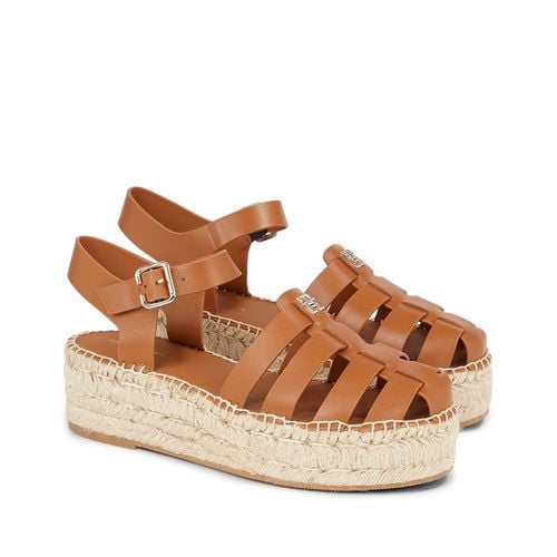 Sandali In Pelle, Platform Donna Taglie 40 - tommy hilfiger - Modalova