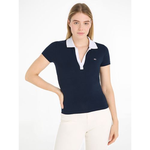 Polo maniche corte, collo a contrasto - TOMMY JEANS - Modalova