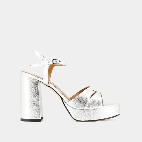 Sandali In Pelle Justine, Platform Donna Taglie 38 - jonak - Modalova