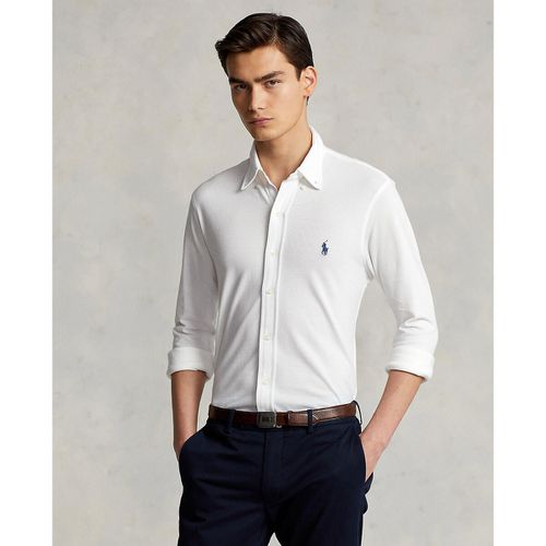 Camicia dritta in cotone piqué - POLO RALPH LAUREN - Modalova