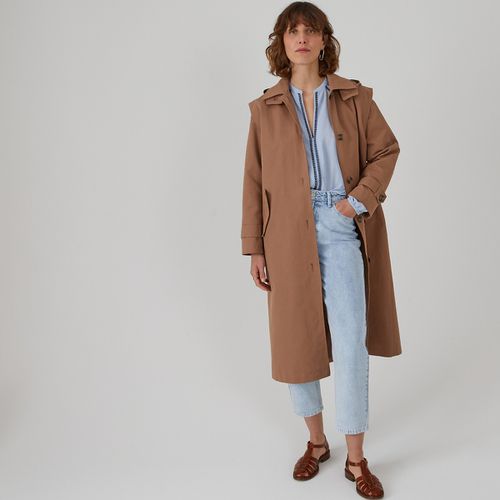 Trench con bottoni, cappuccio removibile - LA REDOUTE COLLECTIONS - Modalova