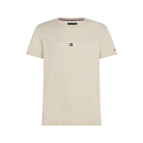 T-shirt maniche corte girocollo logo ricamato - TOMMY HILFIGER - Modalova