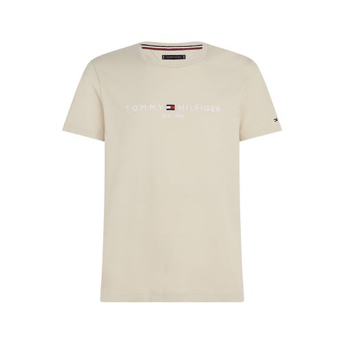 T-shirt Maniche Corte Girocollo Logo Ricamato Uomo Taglie 3XL - tommy hilfiger - Modalova