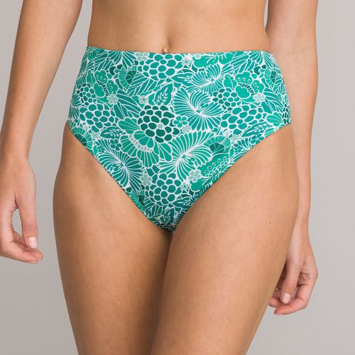 Slip bikini a vita alta, fantasia fiori - LA REDOUTE COLLECTIONS - Modalova