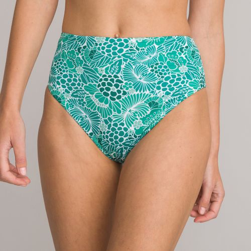 Slip bikini a vita alta, fantasia fiori - LA REDOUTE COLLECTIONS - Modalova