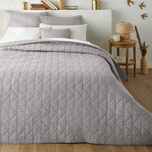 Copriletto Trapuntato Cotone Zig Zag Scenario Taglie 140 x 200 cm - la redoute interieurs - Modalova