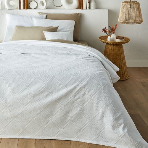 Copriletto Cotone Jacquard, Indo Taglie 160 x 230 cm - la redoute interieurs - Modalova