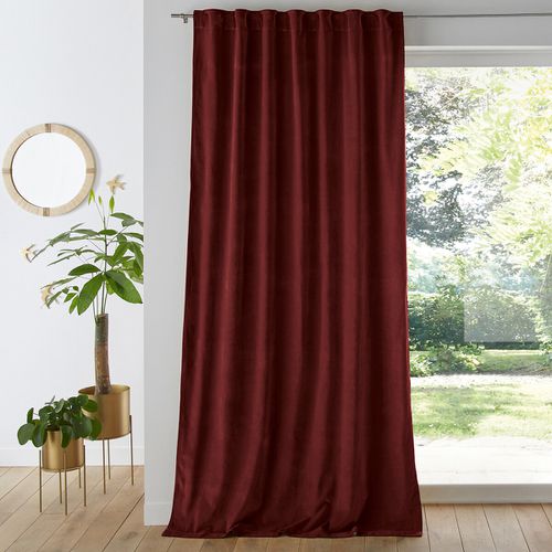 Tenda In Velluto Finitura Con Patte Nascoste, Velvet Taglie 220 x 135 cm - la redoute interieurs - Modalova