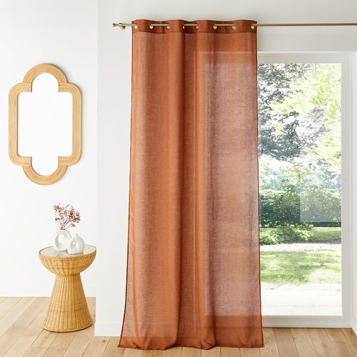 Tenda Con Occhielli, Poliestere E Lino, Aron Taglie 180 x 135 cm - la redoute interieurs - Modalova