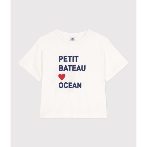 T-shirt Le Boxy con scritta - PETIT BATEAU - Modalova