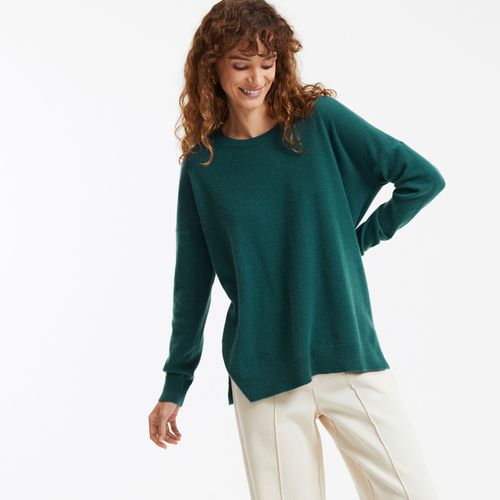 Maglione Cachemire Girocollo Fine Maglia Volume Ampio Donna Taglie S - la redoute collections - Modalova