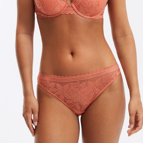 Slip in pizzo e microfibra Signature, JEANNE - LA REDOUTE COLLECTIONS - Modalova