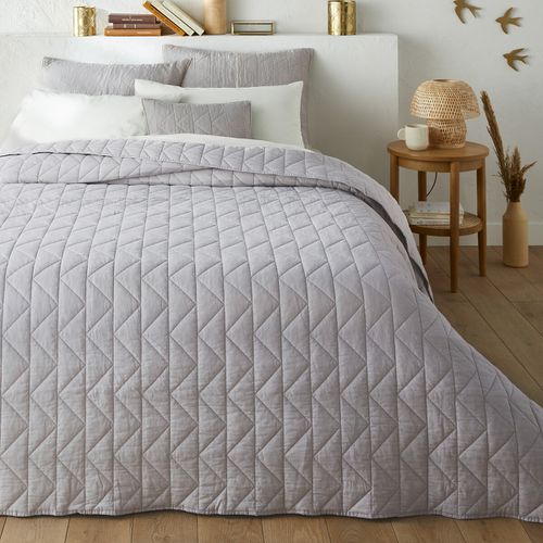 Copriletto Trapuntato Cotone Zig Zag Scenario Taglie 140 x 200 cm - la redoute interieurs - Modalova