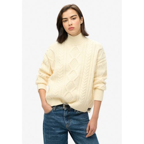 Maglione a trecce collo alto - SUPERDRY - Modalova