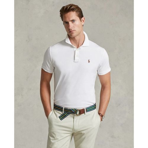 Polo dritta custom fit in maglia interlock - POLO RALPH LAUREN - Modalova