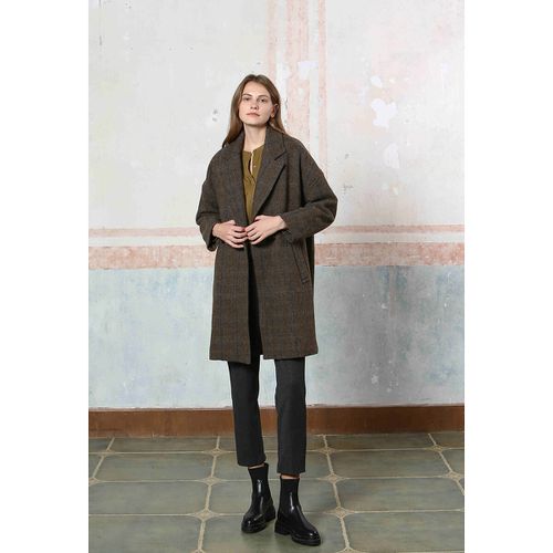 Cappotto Media Lunghezza Collo A Revers Donna Taglie S/M - see u soon - Modalova