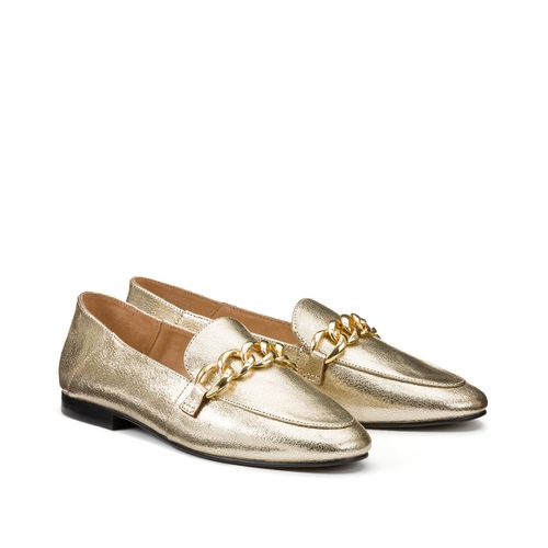 Mocassini Loafers In Pelle Con Catena Donna Taglie 43 - la redoute collections plus - Modalova