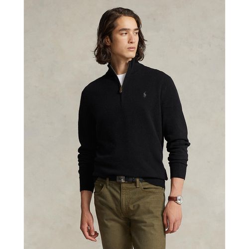 Maglione Mezza Cerniera In Lana Pony Player Ricamato Uomo Taglie S - polo ralph lauren - Modalova