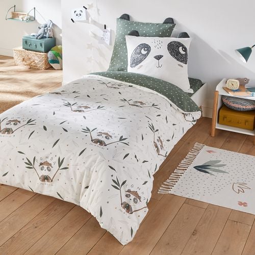 Copripiumone Cotone, Panda Mania Taglie 140 x 150 cm - la redoute interieurs - Modalova