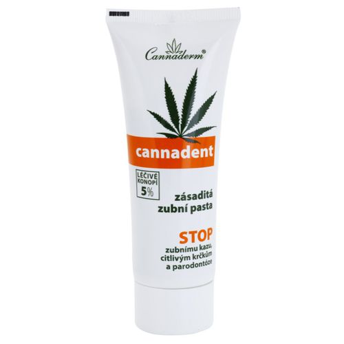 Cannadent Alkaline toothpaste Kräuterzahncreme mit Hanföl 75 g - Cannaderm - Modalova