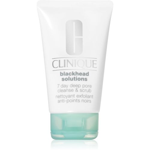 Blackhead Solutions 7 Day Deep Pore Cleanse & Scrub exfoliante facial limpiador contra los puntos negros 125 ml - Clinique - Modalova