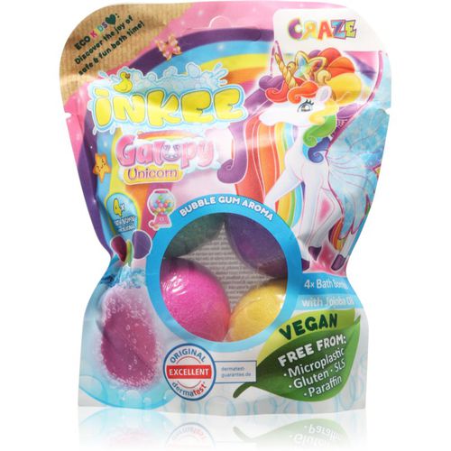 INKEE Unicorn bomba da bagno per bambini 4x50 g - Craze - Modalova