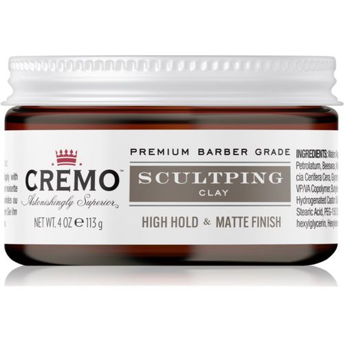 Hair Styling Sculpting Clay High Hold terra modellante fissante extra forte per uomo 113 g - Cremo - Modalova