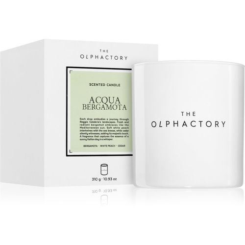 The Olphactory White Insignia Acqua Bergamota candela profumata 310 g - Ambientair - Modalova