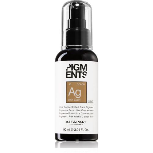 Pigments gotas con pigmento para cabello Ash Gold 90 ml - Alfaparf Milano - Modalova