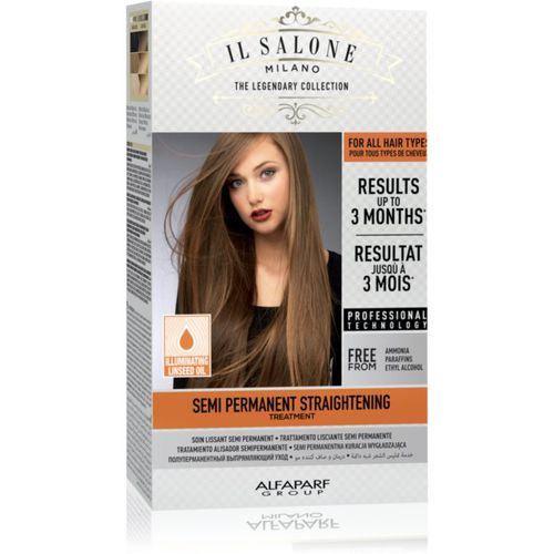 Il Salone Milano Straightening Kit tratamiento alisador para cabello sensible Illuminating Linseed Oil 1 ud - Alfaparf Milano - Modalova