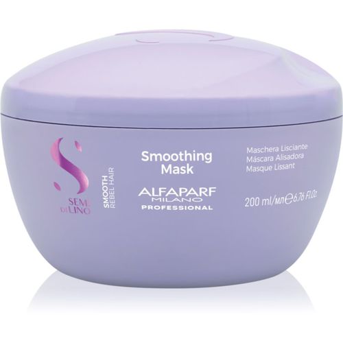 Semi di Lino Smooth glättende Maske für unnachgiebige und strapaziertes Haar 200 ml - Alfaparf Milano - Modalova