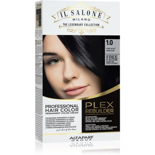 Il Salone Milano Plex Rebuilder tinte permanente para cabello tono 1,0 - Pure Black 1 ud - Alfaparf Milano - Modalova