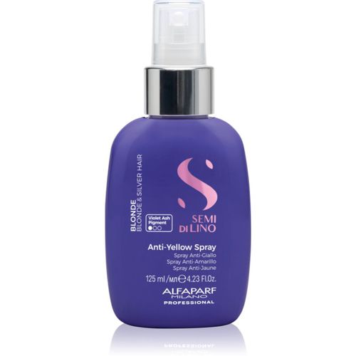 Semi di Lino Blonde spray para neutralizar los tonos amarillos para cabello rubio y con mechas 125 ml - Alfaparf Milano - Modalova