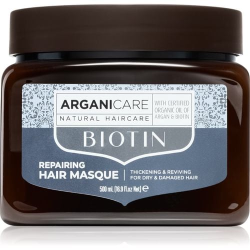 Biotin Repairing Hair Masque Mascarilla para reforzar el cabello en profundidad con biotina 500 ml - Arganicare - Modalova