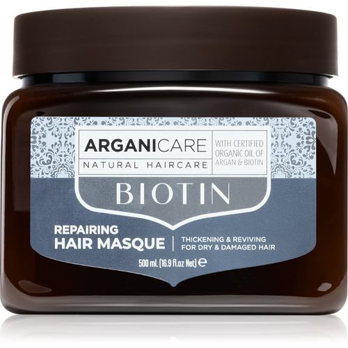 Biotin Repairing Hair Masque maschera per capelli rinforzante in profondità con biotina 500 ml - Arganicare - Modalova