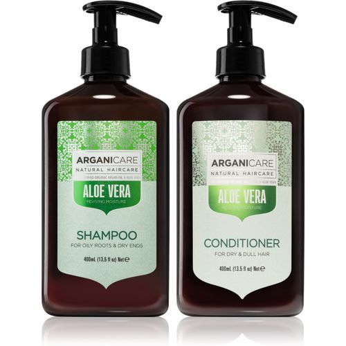 Aloe vera shampoo e balsamo(per idratazione e brillantezza) - Arganicare - Modalova