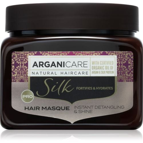 Silk Protein Fortifying Mask mascarilla hidratante para cabello con proteínas 500 ml - Arganicare - Modalova