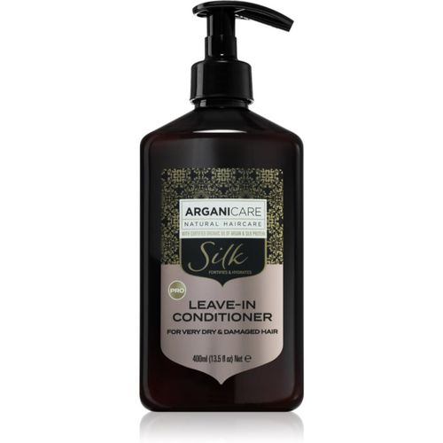 Silk Protein Leave-In Conditioner Conditioner ohne Ausspülen für sehr trockenes und beschädigtes Haar 400 ml - Arganicare - Modalova