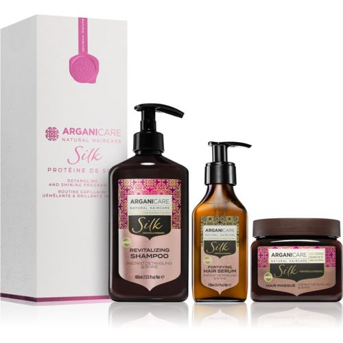 Silk Protein Detangling and Shining Program Set Geschenkset (mit revitalisierender Wirkung) - Arganicare - Modalova