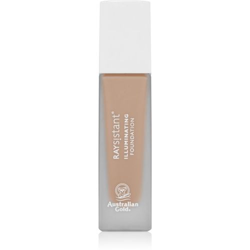 RAYsistant Illuminating Foundation maquillaje con efecto iluminador tono Dark 30 ml - Australian Gold - Modalova